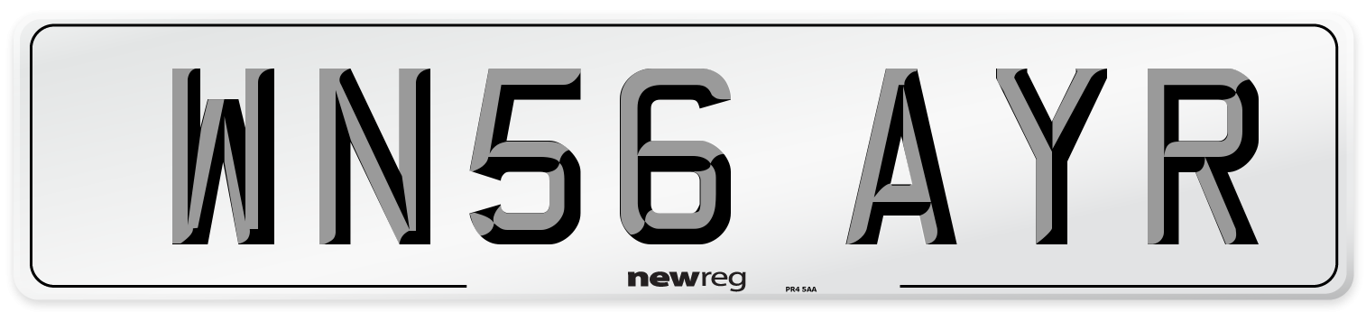 WN56 AYR Number Plate from New Reg